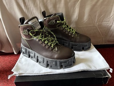 Versace Greca Labyrinth Boots New With Box Size 40
