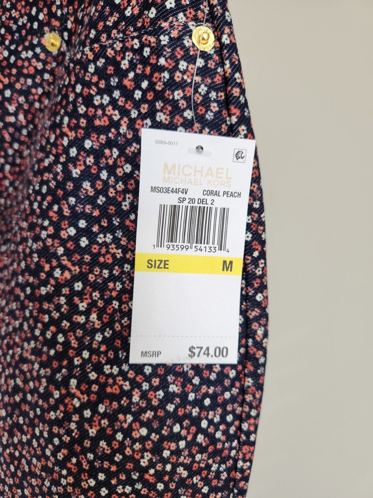 Michael Kors Floral Pants Medium New With Tags thumbnail 3