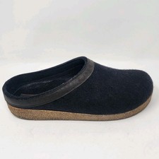 Haflinger gz Classic Sz 42 Wool Grizzly Gray Clog Slip On Mules US M9/W11