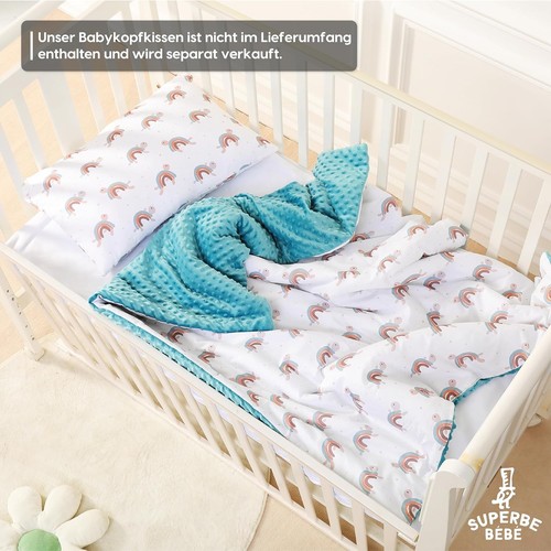 Babydecke - Kinderbettdecke - Baby Bettdecke - 100 x 135 cm - Baumwolle - Bild 4 von 7