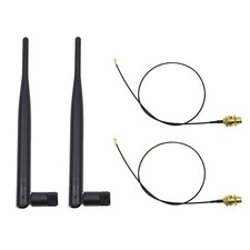 2.4GHz 6dBi Omni WiFi Antenna RP-SMA 20cm U.FL to RP-SMA Pigtail Cable