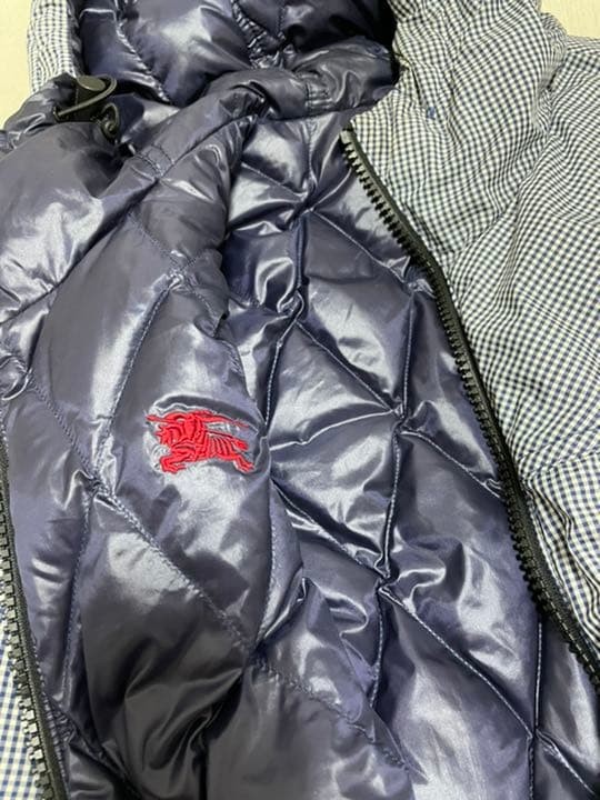 BURBERRY BLACK LABEL Down Jacket Purple Size L From Japan thumbnail 17