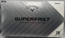New Callaway Superfast Golf Balls 15-Ball White