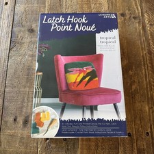Leisure Arts Tropical Latch Hook Kit w/ Tool, Yarn  Printed Canvas MPN 57033