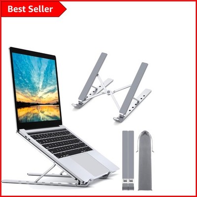 Tragbare & faltbare Laptop-Riser - stabile 5-höhen Halterung für 10-15,6'' Geräte