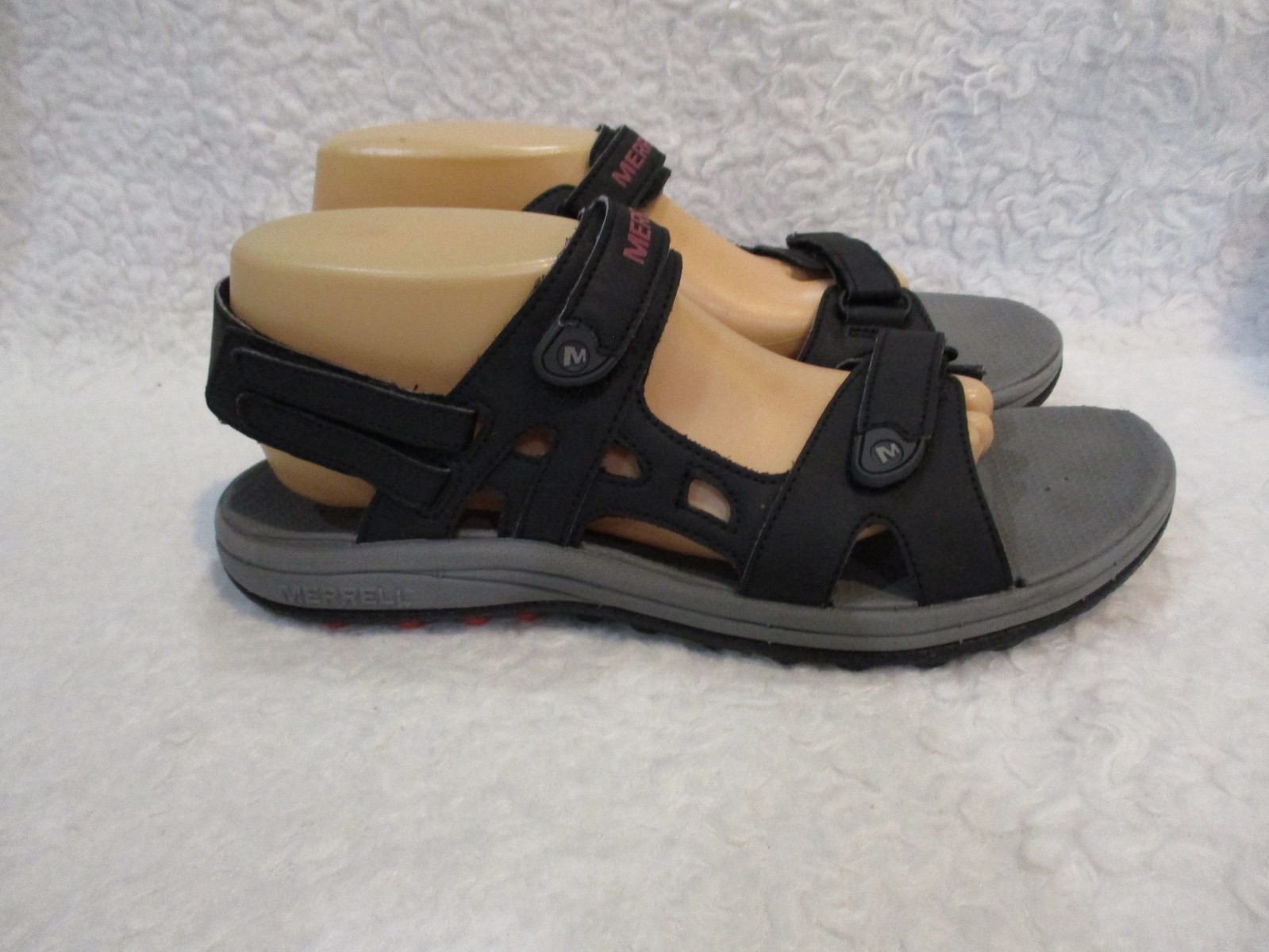 Women's, Merrell, Black, Synthetic, Strappy Sandals, Shoes, Size, 10