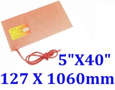 Manta Calefactora Goma Silicona Venta de Fábrica 5" X 40" 127 X 1016mm 1000W JSR CEUL