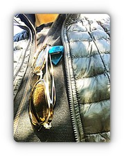 Porte-lunettes magnétique Vert, pince à lunettes, très léger , aimant puissant