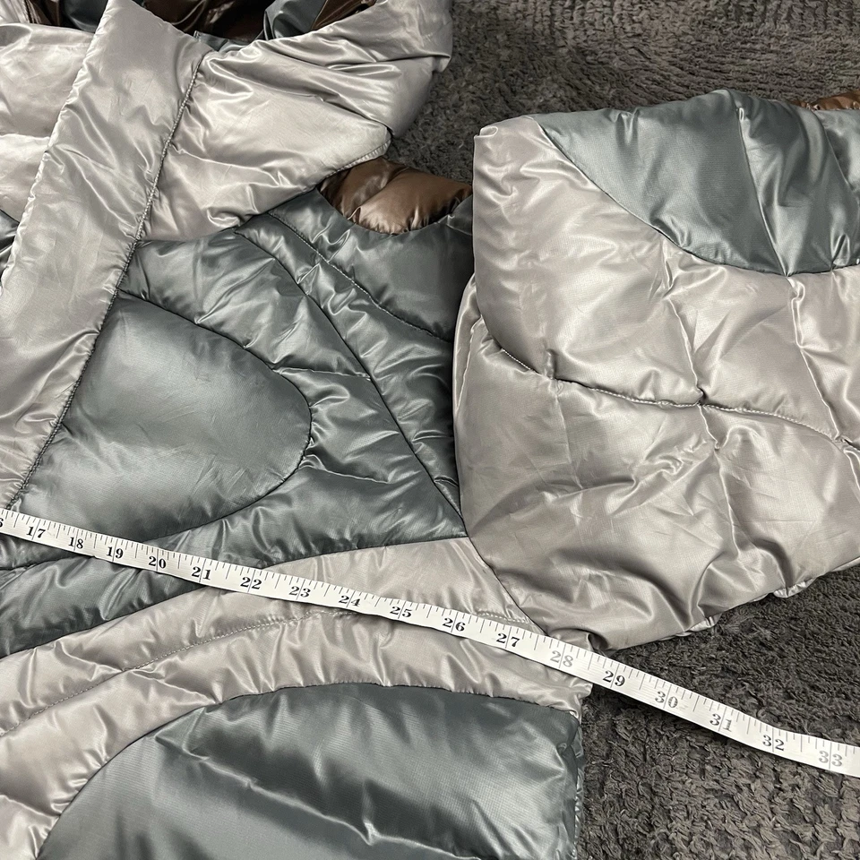 Chaqueta acolchada Nike Tech Pack Therma-Fit ADV XL gris plateado marrón con capucha nueva con etiquetas Foto 3 de 4