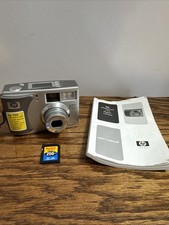 HP Photosmart 733 Silver Digital Camera w/256MD SD Card /manual- TESTED WORKS