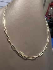 14k Yellow Gold Polished Paperclip Link 18  Necklace 11.2 G. /BRAND NEW LAST 1 