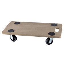 CARRELLO TRASPORTO MOBILI C/RUOTE BASE LEGNO PIATTA PORTATA 200KG 60x30cm VALEX