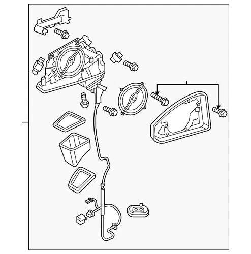 Genuine Audi Mirror Assembly 8W1-857-410-N-9B9