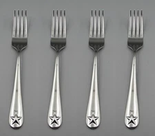Oneida Stainless Flatware TINDRA  Dinner Forks - Set of Four *
