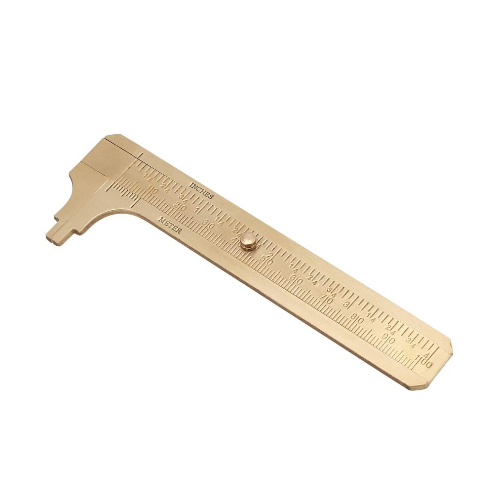 Yosoo Health Gear Vernier Caliper, Double Scale Brass Micrometer Sliding,... 