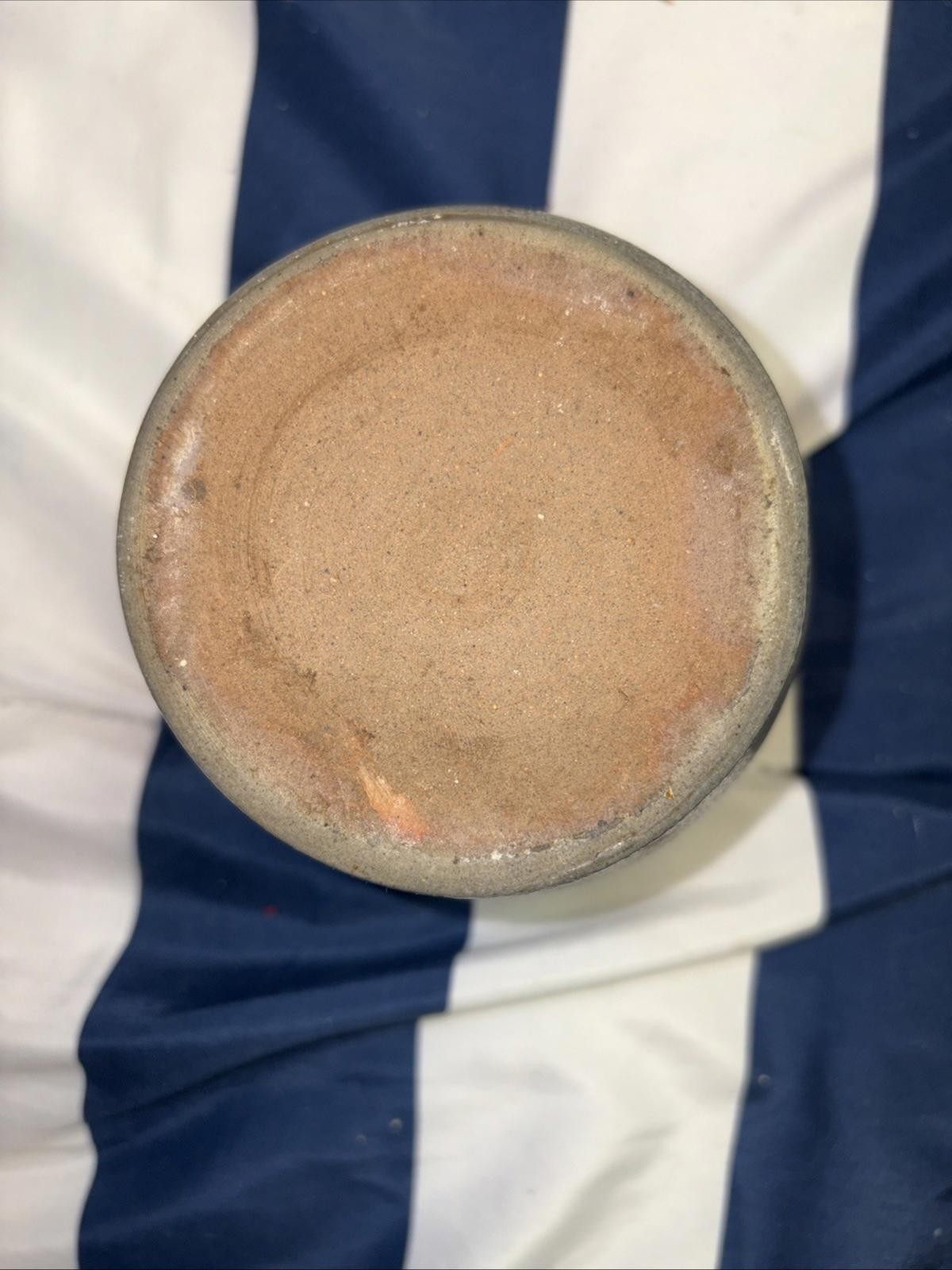 Vtg Rowe Pottery Works Decorated Garlic Jar With Lid 1993 Salt Glaze Pottery