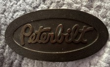 Vintage Peterbilt Truck Logo Belt Buckle 1976 Work Truck Advertising Collector