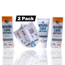 2-Pack Wound Care Ointment for Dogs Cats Protect Hot Spots Itch Exp: 05/2028