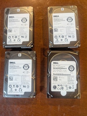 lot of 4 X 3  Dell 600GB 10k st600mm0006 2.5 SAS and 1 MBF2600RC Dell 600GB 10k