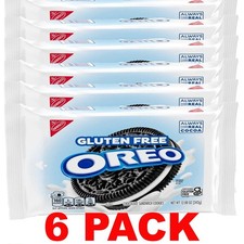 NABISCO OREO GOLDEN GLUTEN FREE Vanilla Sandwich Cookies - 12.08 oz - 6 PACK