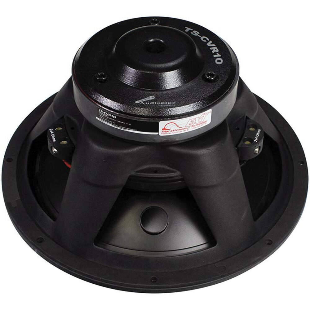 Audiopipe 10-inch Woofer with Dual 4 Ohm Voice Coils - 300W RMS / 600W Max Power