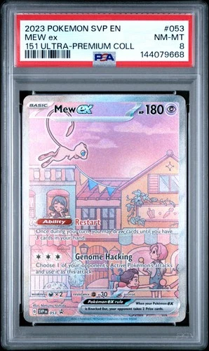 2023 POKEMON SVP PROMO 151 ULTRA-PREMIUM COLLECTION #053 MEW EX PSA 8
