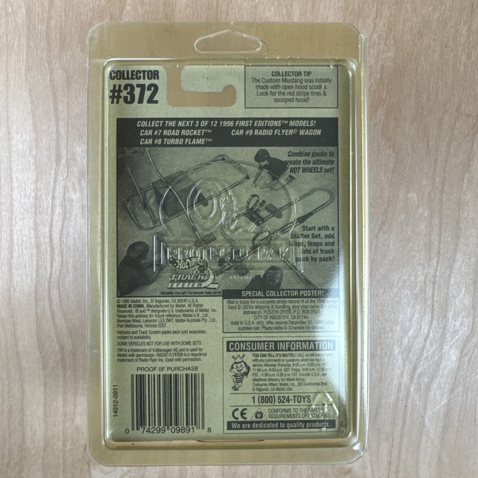 Autobús VW Volkswagen Hot Wheels 1996-372 primeras ediciones carrocería abierta Pop Foto 3 de 4