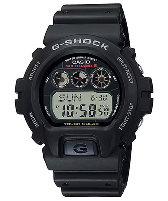 Casio GW6900U-1, G-Shock Chronograph Watch, Solar Atomic, 4 Alarms