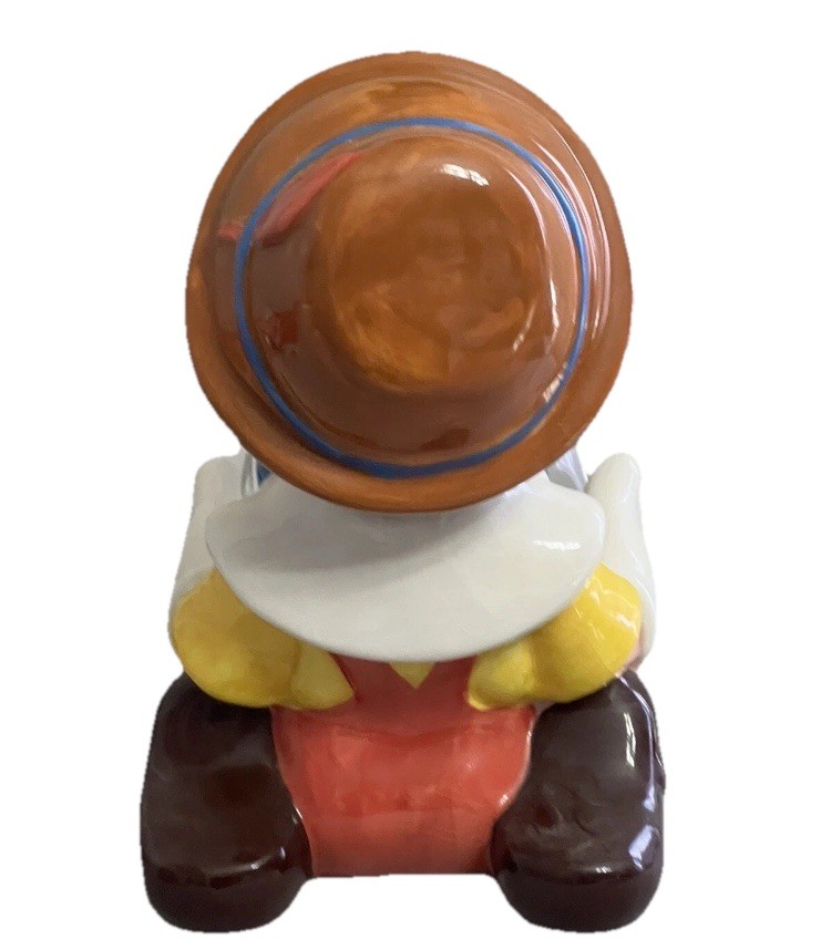 Vintage Disney Pinocchio & Cleo Cookie Jar – Treasure Craft USA – Rare