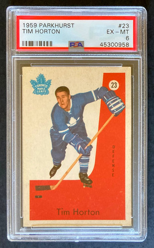 Tim Horton #23 1959 Parkhurst card