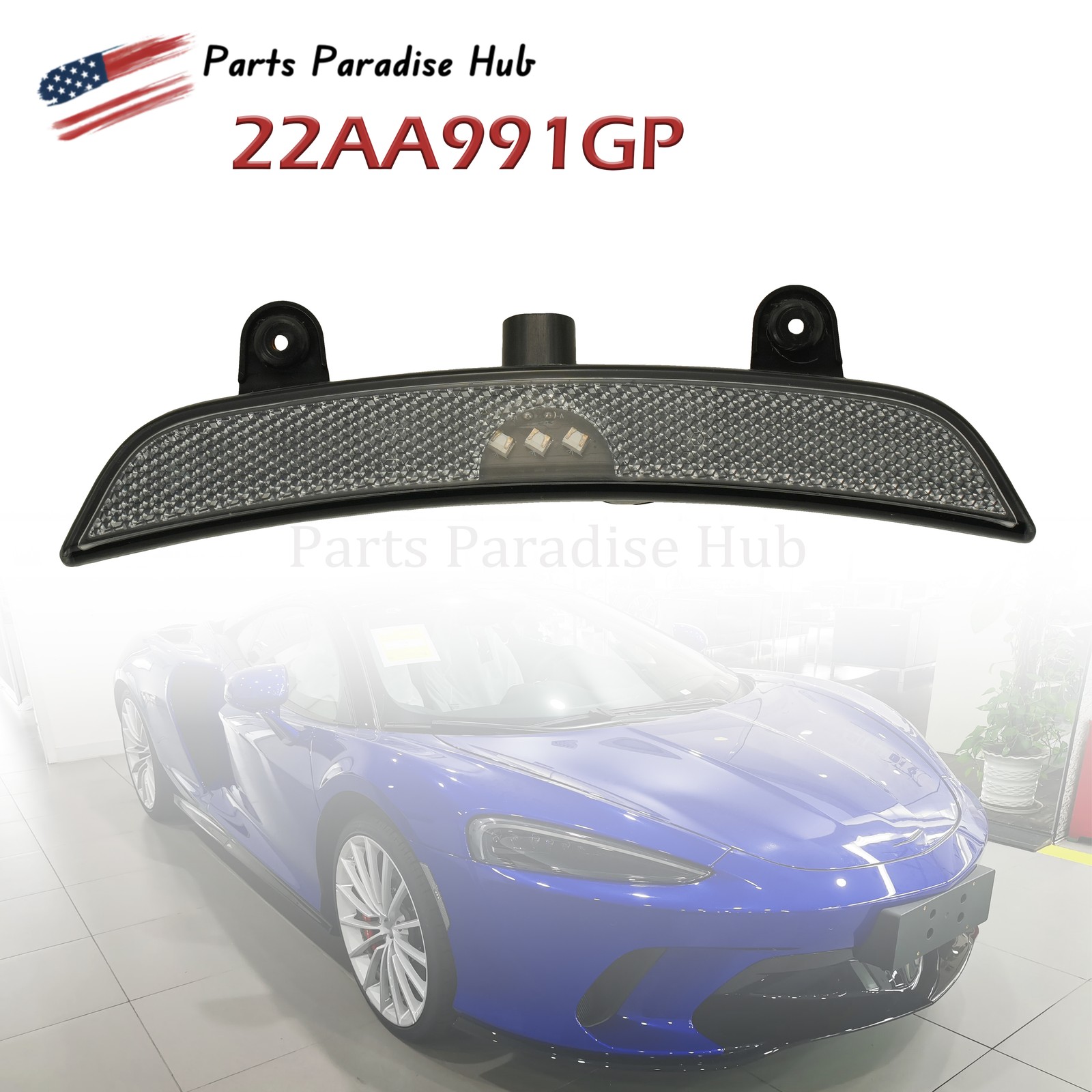 NEW Fits McLaren GT 22AA991GP Front Right Side Marker Lamp Light US