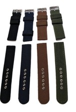 16-24mm Nylon Two Piece Watch Band Replacement - Waterproof Sports Strap 4 Color