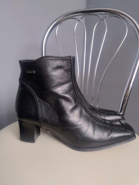 Women Gabor Boots Black Leather 36 #7SJP