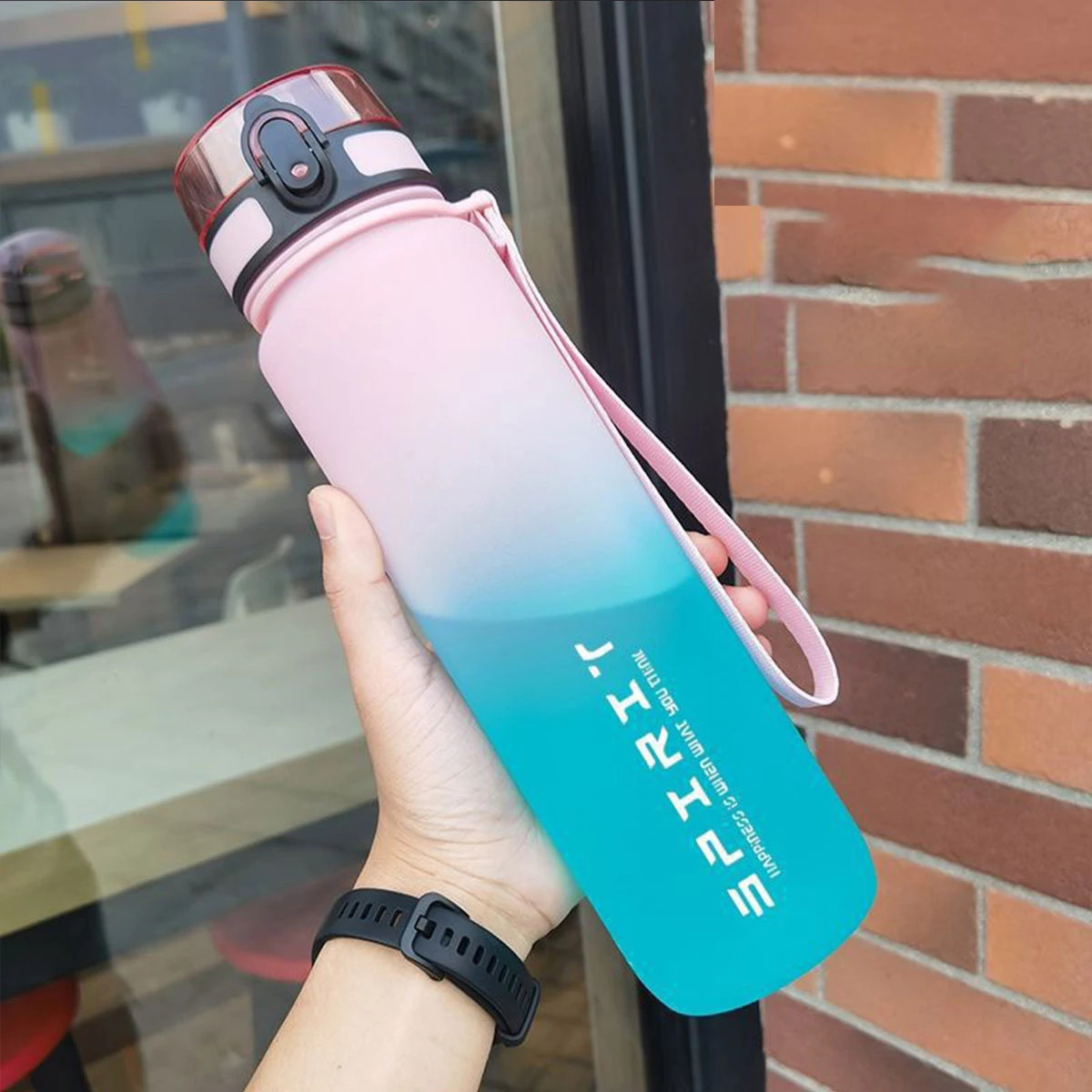 Gradient Water Bottle - 1000ml/600ml/750ml Capacity Outdoor Camping Gym Suitable