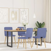 EsszimmerstüHle 4Er Set Jeansblau Stoff PolsterstüHle