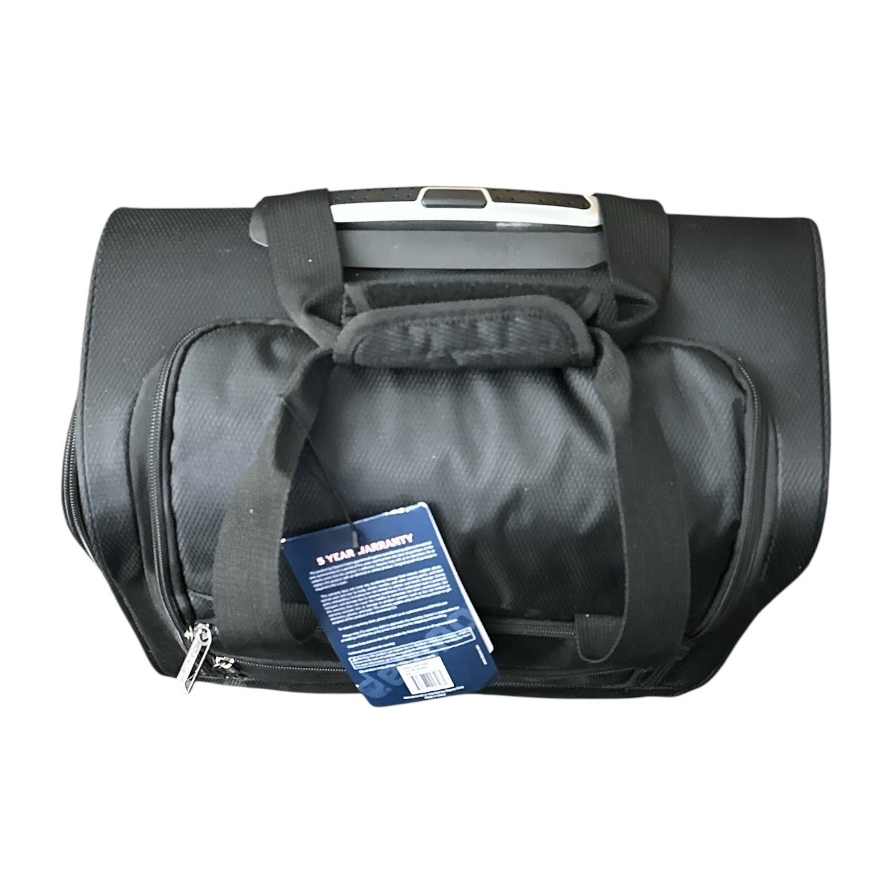 Dejuno Lightweight Rolling Carry-On Bag PRT15SB Black 2-Wheel Spinner 15"