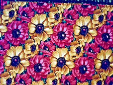 VTG 2008 Seattle Bay Large Scale French Anemones Autumnal Shades #LAVI-03 BTHY