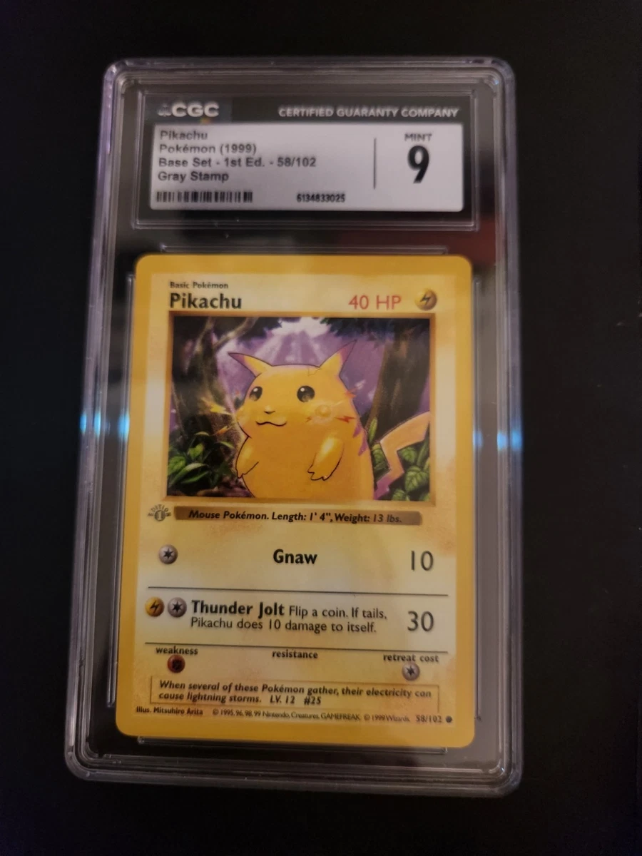 Pikachu Pokémon TCG Individual Trading Card Games Base Set in