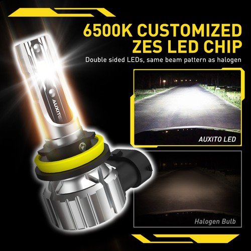2-10X H11 H8 LED Headlight Bulbs High Low Beam Conversion Kit 6000K 100W 48000LM - Picture 4 of 18