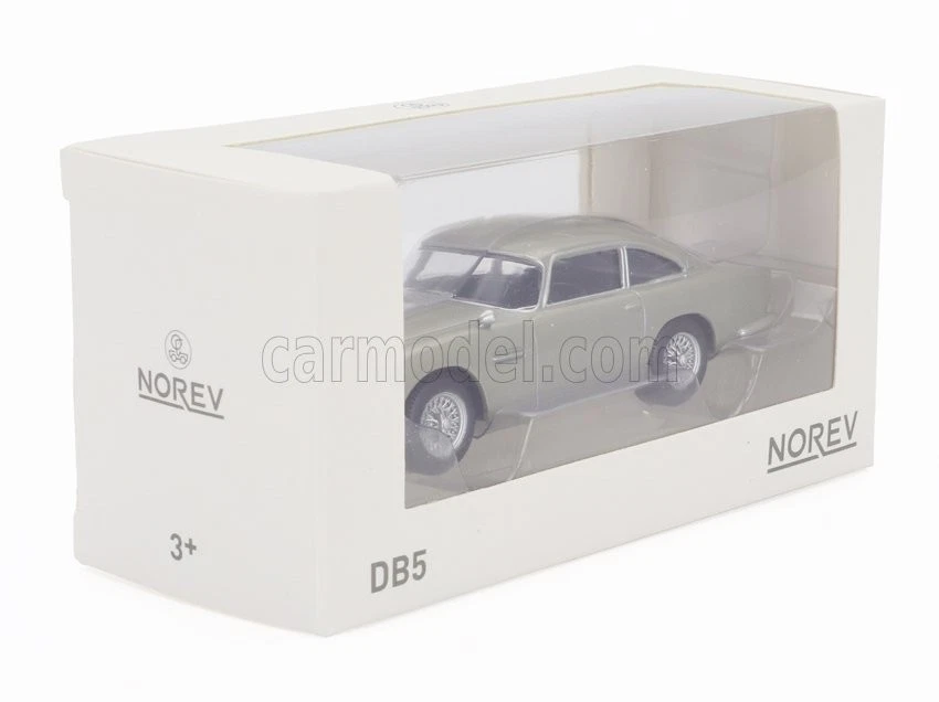 MODELLINO AUTO STATICO NOREV ASTON MARTIN DB5 COUPE 1963 SILVER SCALA 1:43 - Immagine 4 di 4