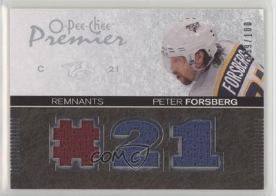 2007-08 O-Pee-Chee Premier Remnants Triples 59/100 Peter Forsberg #PR-PF HOF 2o7