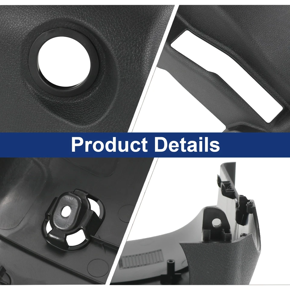 Cubierta de columna de dirección inferior negra para Kia Optima 2016-2020 con llave de arranque  Foto 3 de 4