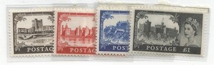 GREAT BRITAIN SC# 309-12 HIGHER VALUE SET MNH
