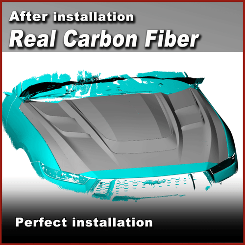 For Ford Mustang S650 GT 2024UP DRY Carbon Front Bonnet Hood Engine Cover Lid - Picture 3 of 9