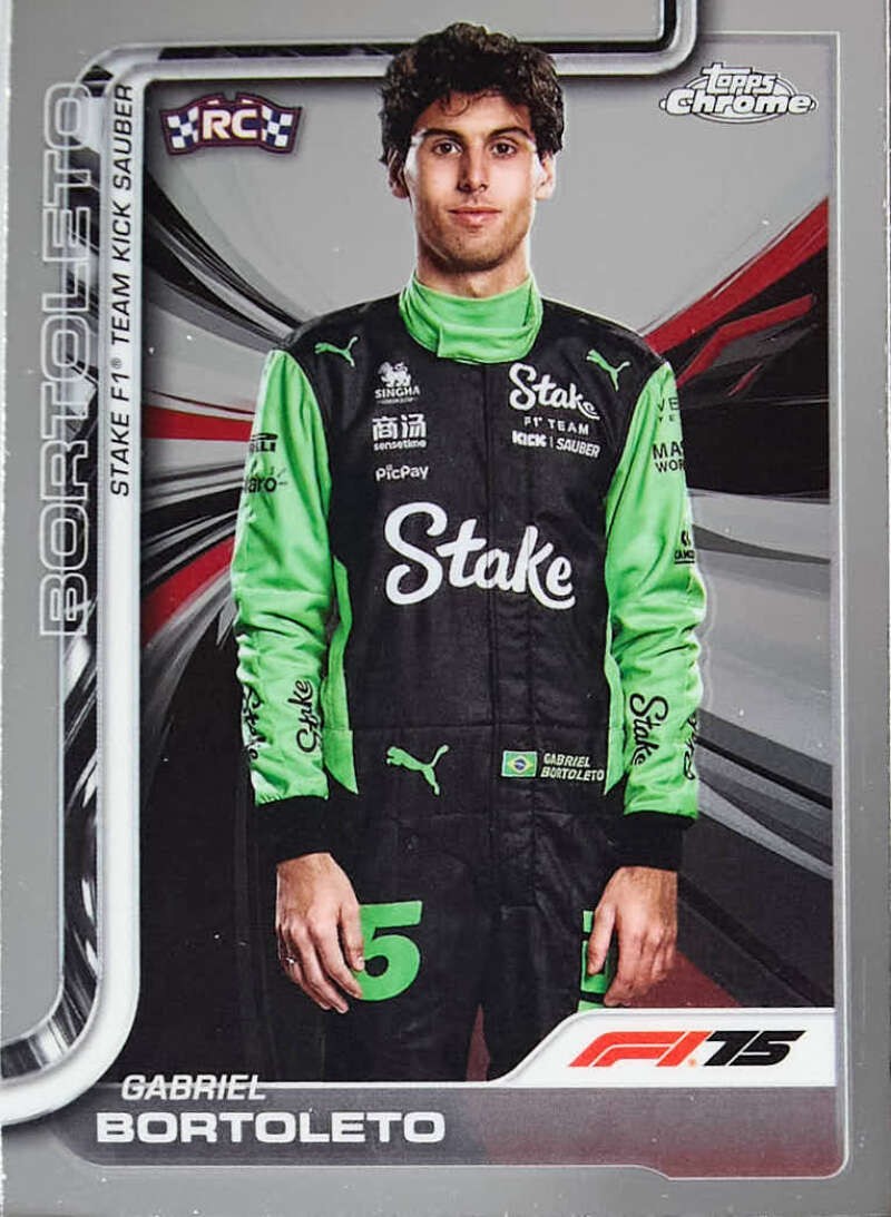 2025 Topps Chrome Formula 1 #20 Gabriel Bortoleto  Rookie