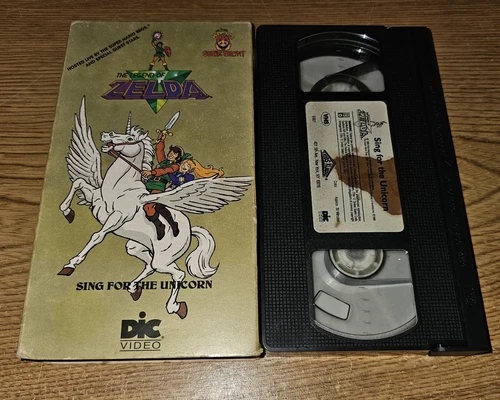 Legend of Zelda - Sing for the Unicorn (VHS, 1989) RARE CARTOON TAPE