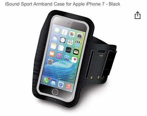 ISound Sport Armband iPhone 7+ Gym Running Jogging Exercise Phone Holder Arm Ban - Picture 2 of 9