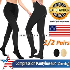 Compression Stockings Women 20-30 mmHg for Varicose Veins Circulation Leggings