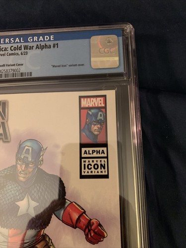 CGC 9.8 Captain America Cold War Alpha 1 Stefano Caselli Variant 2023 Awesome!!! - Picture 6 of 14