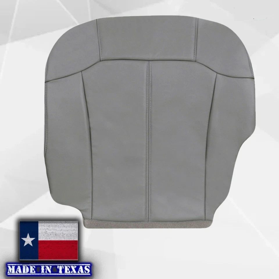 Серые кожаные чехлы на сиденья 1999 2000 2001 2002 для Chevy Silverado Tahoe Suburban - Изображение 4 из 4